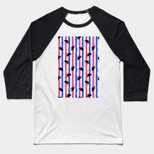 pink no blue fairy stripes Baseball T-Shirt